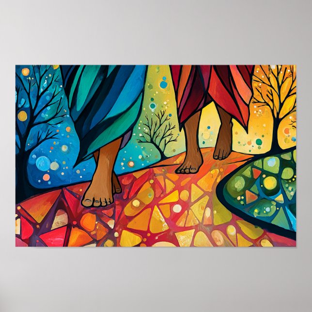 Walking with Jesus Poster (Framsidan)