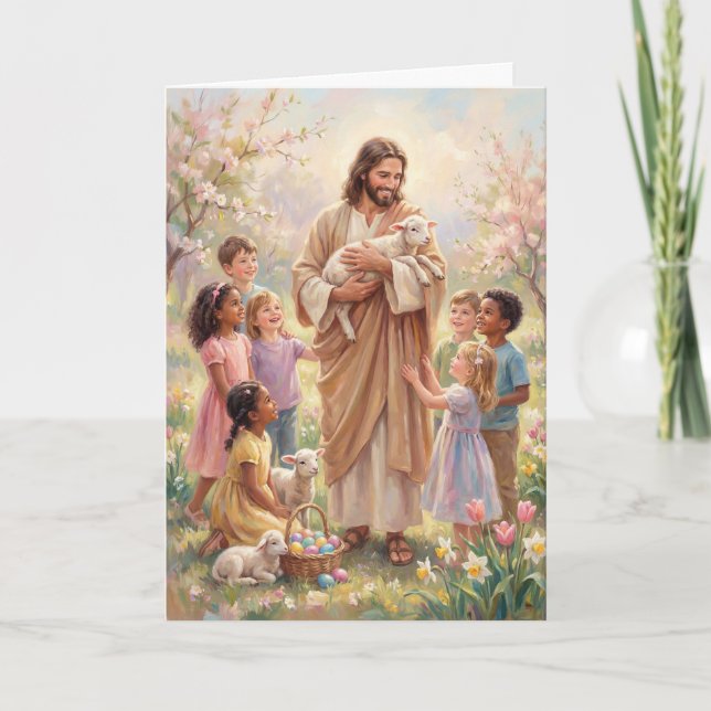 Walking with the Savior Easter Card Kort (Framsida)