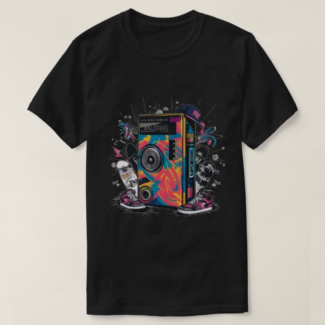 Walkman Child of the 80s T Shirt (Design framsida)
