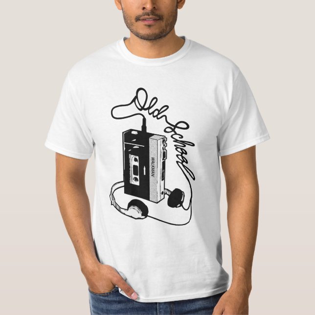 Walkman old school t shirt (Framsida)