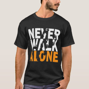 Walks Ensam Hund Animal Hundägare Hund T Shirt