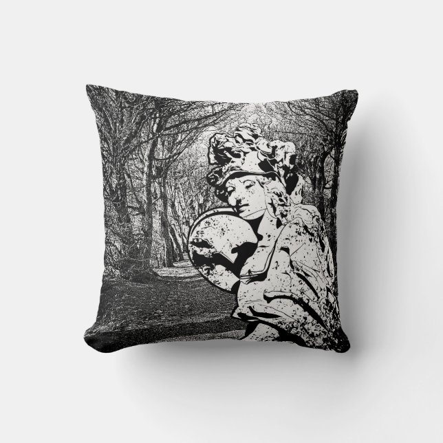 Walküre - Skulptur mit Baum-Arkade Kudde (Framsida)