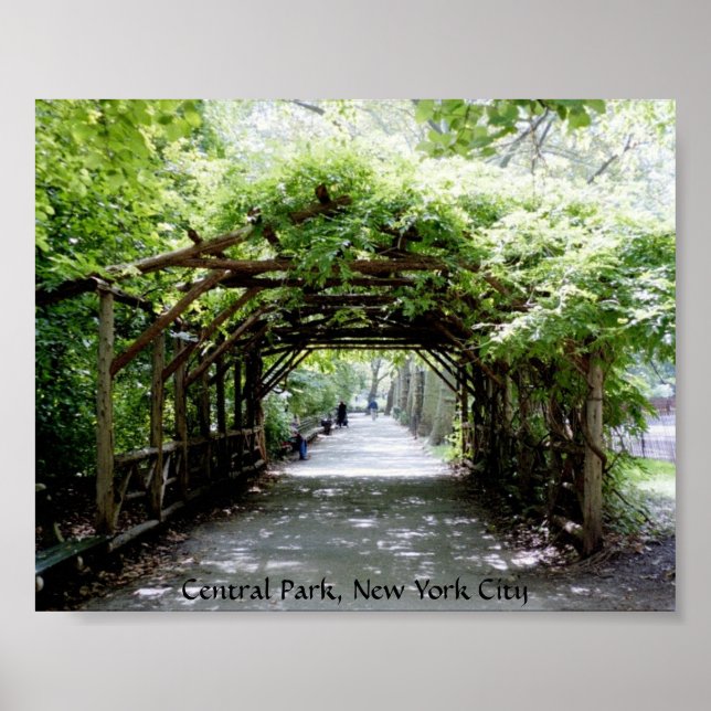 Walkway arbor i Central Park, NYC Poster (Framsidan)