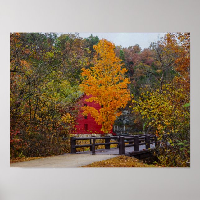 Walkway Bridge till Alley Mill Poster (Framsidan)