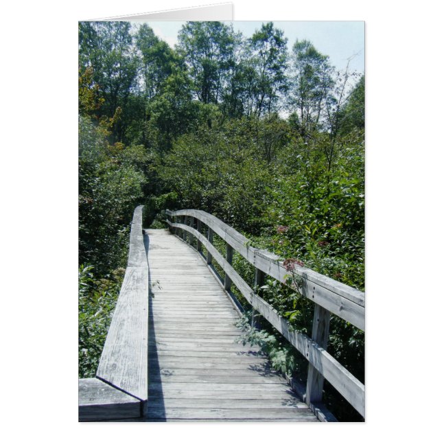 "Walkway, Grönt Mountain National Forest" Hälsningskort (Framsidan)