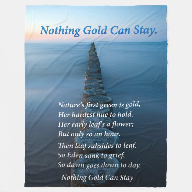 Walkway på havet med trädbeklädda kuddar fleecefilt (Framsidan)