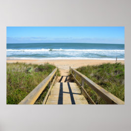Walkway till Beach Poster