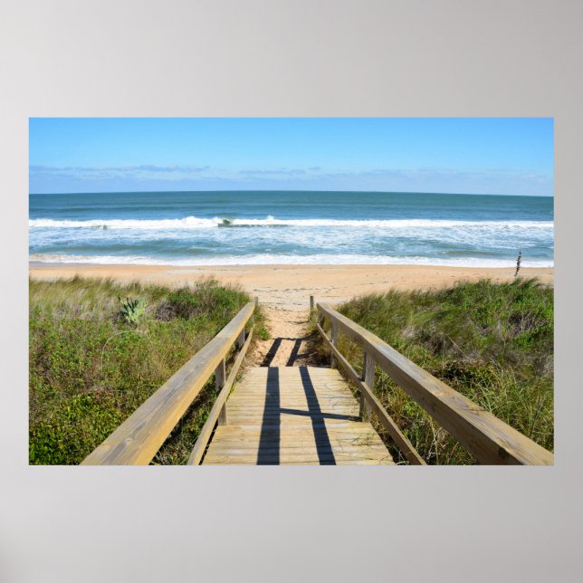 Walkway till Beach Poster (Framsidan)