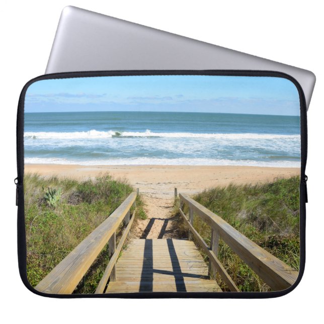 Walkway till stranden laptop fodral (Framsidan)