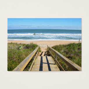 Walkway till stranden visitkort