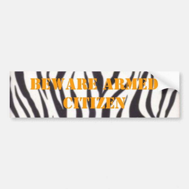 wall782 AKTA SIG DEN BEVÄPNADE MEDBORGAREN Bildekal (Framsidan)