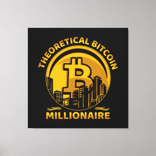 Wall Art Bitcoin Canvastryck (Framsida)