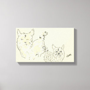 Wall Art : Buddies Canvastryck
