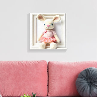  Wall Art Bunny Ballet Canvastryck