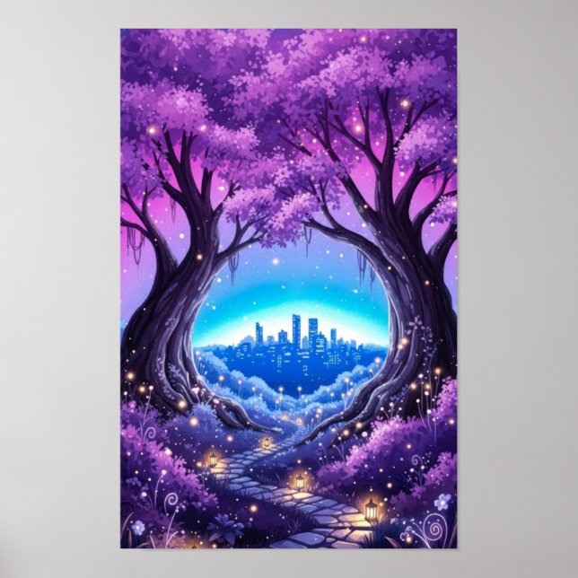 Wall art. City garden Poster (Framsidan)