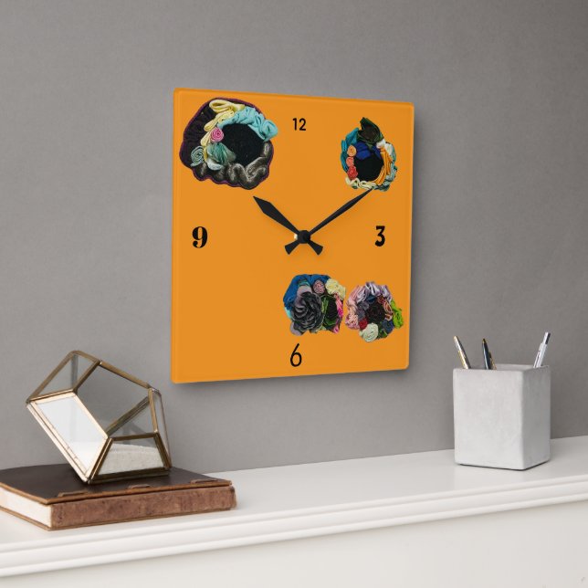 Wall Art & Décor > Clocks Fyrkantig Klocka (Kontor)