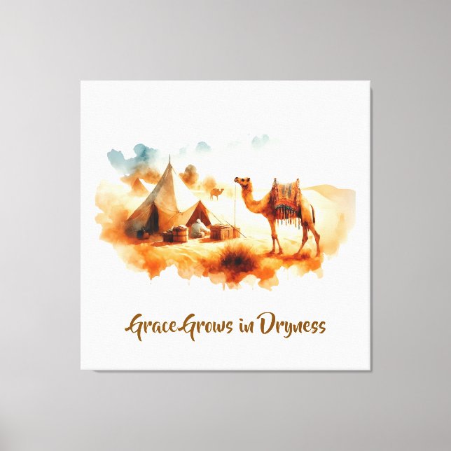Wall art Desert Painting Canvastryck (Framsida)
