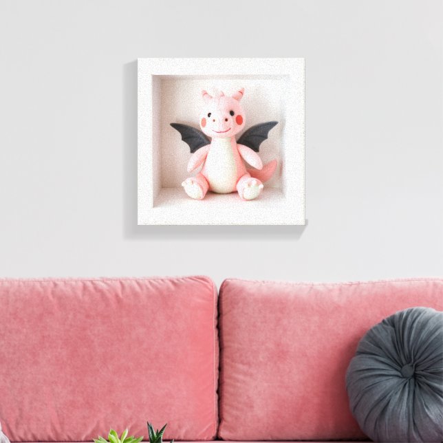  Wall Art Dragon Delight Canvastryck (Insitu (Vardagsrum))