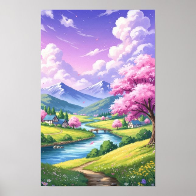 Wall art. Dream Village Poster (Framsidan)