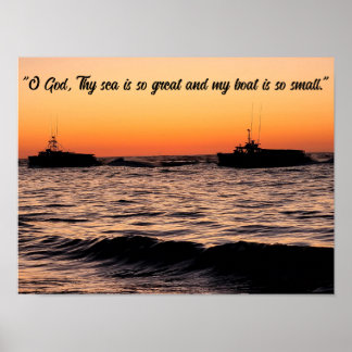 Wall Art Fishermen's Prayer Poster
