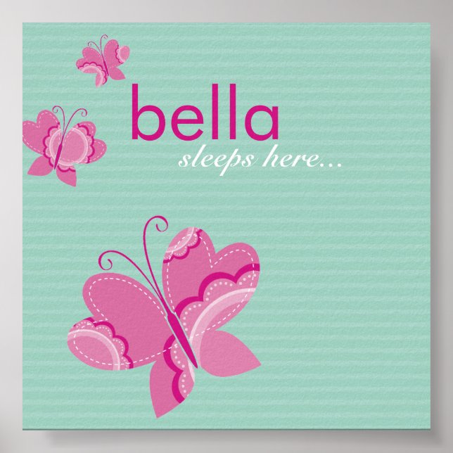 WALL ART: flutterby butterfly 1 Poster (Framsidan)