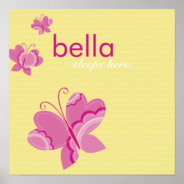 WALL ART: flutterby butterfly 2 Poster (Framsidan)