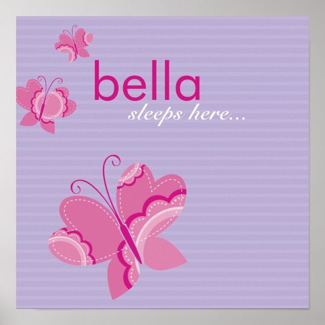 WALL ART: flutterby butterfly 3 Poster (Framsidan)