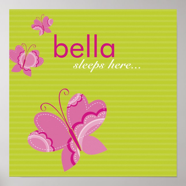 WALL ART: flutterby butterfly 4 Poster (Framsidan)