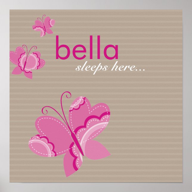 WALL ART: flutterby butterfly 5 Poster (Framsidan)