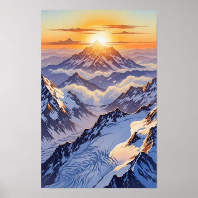 Wall art. Icebergs Poster (Framsidan)