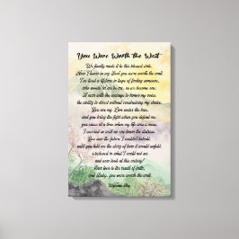 "Wall Art Inspirational Kärlek and Family" Canvastryck