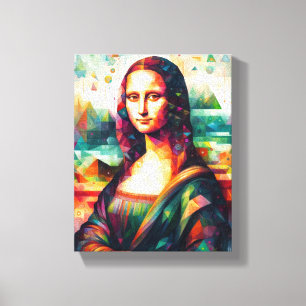 WALL ART Mona Lisa Porträtt bra art Painting Canvastryck