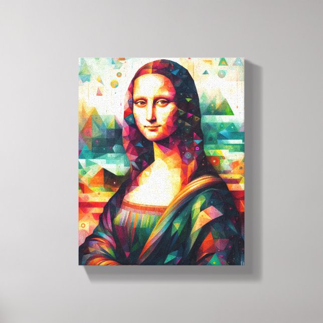 WALL ART Mona Lisa Porträtt bra art Painting Canvastryck (Framsida)