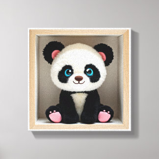 Wall Art Panda Cuddle Buddy Canvastryck