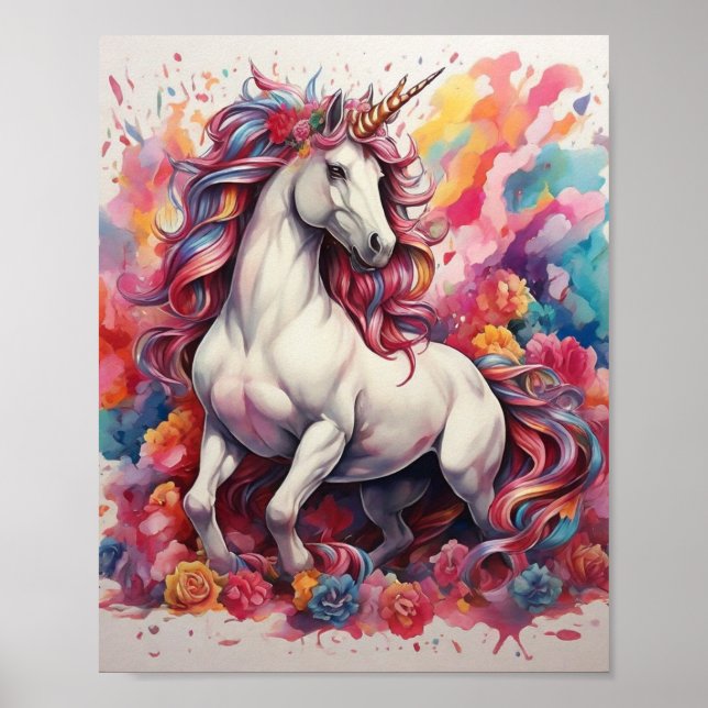 Wall Art Poster Unicorn (Framsidan)