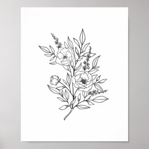 WALL ART PRINT Utskrift av konsthandling för kon Poster