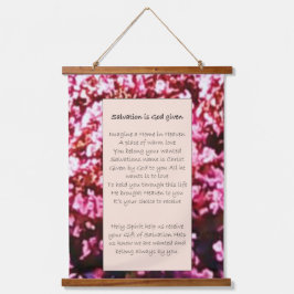 Wall Art-Rullan "Räddningen är Gud given"