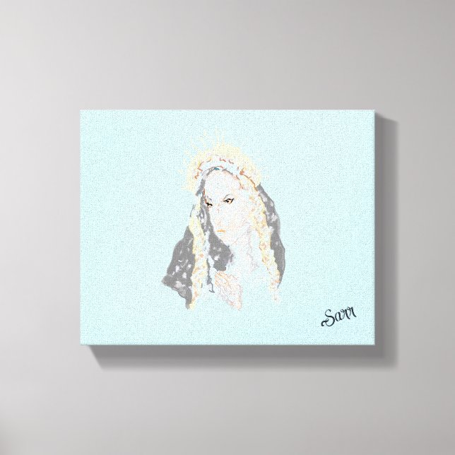 Wall Art : Virgin Mary Canvastryck (Framsida)