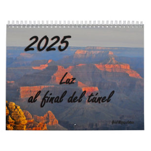 Wall Calendar 2025 med spanska Bible Verses Kalender