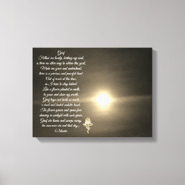 WALL CANVAS GRIEF-DIKT OCH FOTOGRAPH-DESIGN