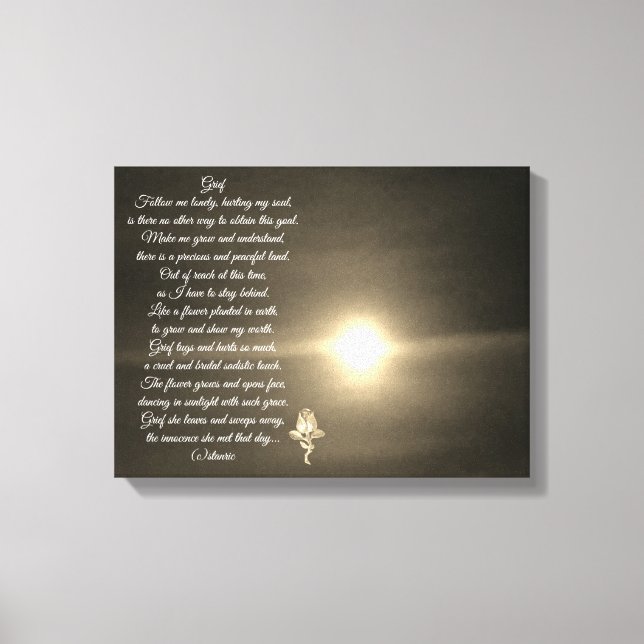 WALL CANVAS GRIEF-DIKT OCH FOTOGRAPH-DESIGN (Framsida)