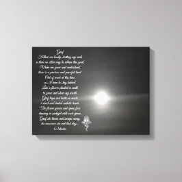 WALL CANVAS GRIEF-DIKT OCH FOTOGRAPH-DESIGN
