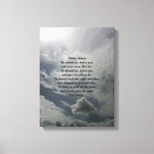 WALL CANVAS MOR NATURE DIKT STIL DESIGN