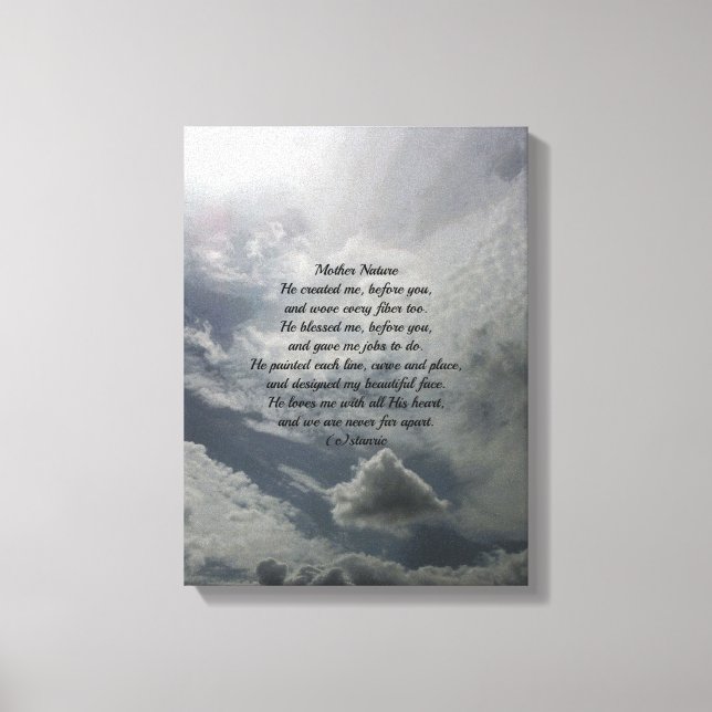 WALL CANVAS MOR NATURE DIKT STIL DESIGN (Framsida)