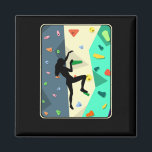 Wall Climate Girl Indoor Boulding Woman Magnet<br><div class="desc">Klimatet och boskapsuppfödarna i sten är kvinnligt. Väggklätterflicka inomhus,  bouldering kvinna.</div>