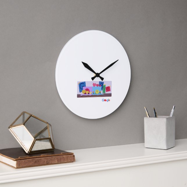 Wall Clock 2023 ny google-design Stor Klocka (Kontor)