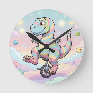 Wall Clock, 8" Round Acrylic Rund Klocka