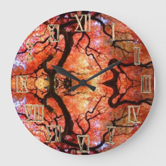 Wall Clock Abstract style  Stor Klocka (Framsida)