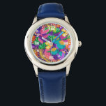 Wall Clock Armbandsur<br><div class="desc">Colorful Exotic Floral Pattern-23148</div>