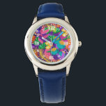 Wall Clock Armbandsur<br><div class="desc">Colorful Exotic Floral Pattern-23148</div>